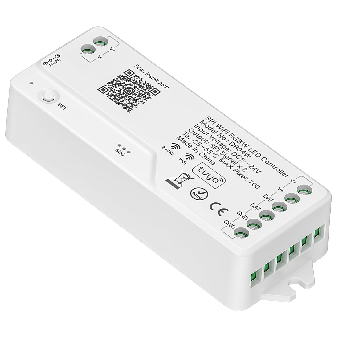 Btf-lighting DR04W - Controllore LED WiFi SPI RGBW