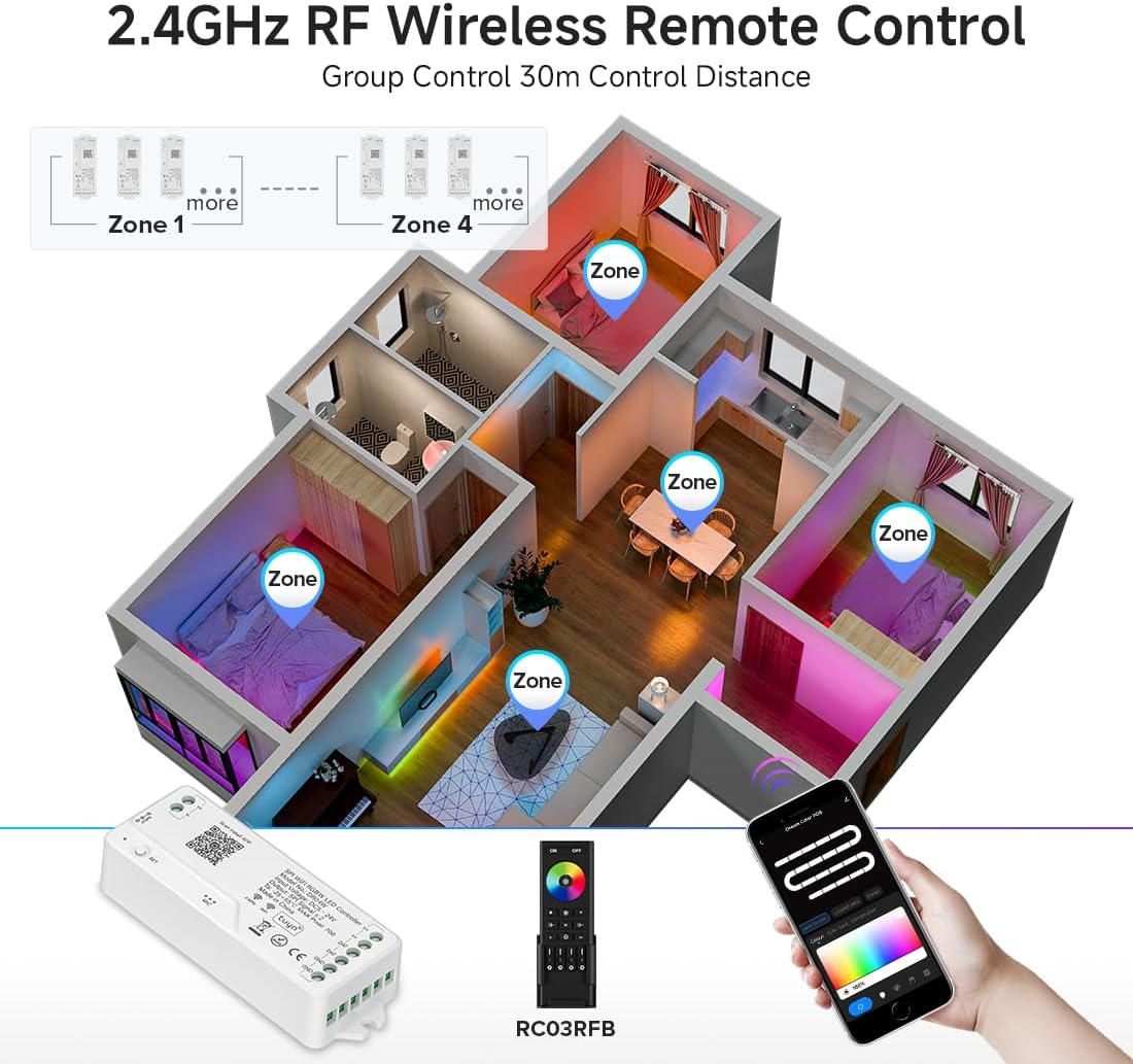 Btf-lighting DR04W - Controllore LED WiFi SPI RGBW - immagine 7