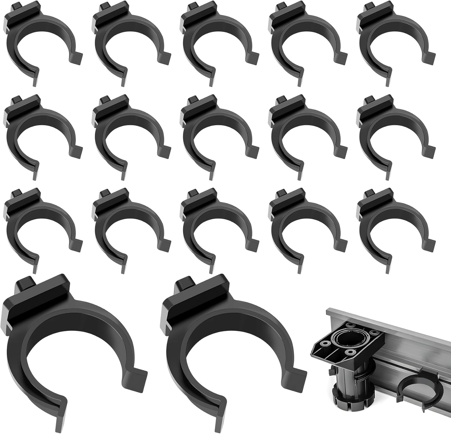 Dreamark Ganci per Battiscopa Cucina 27mm, 40 pezzi - immagine 1