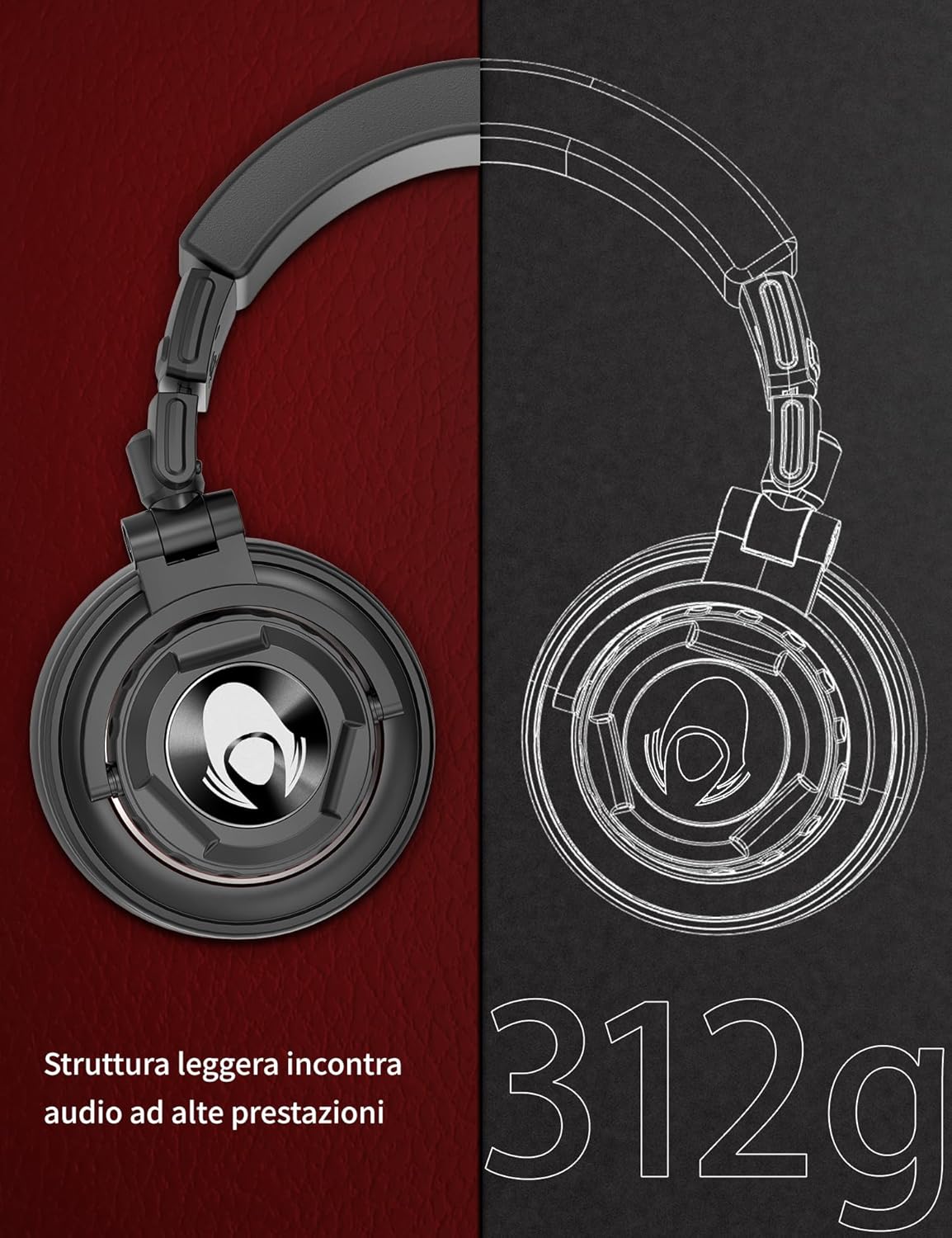 TI660X Cuffie Over Ear con Filo Pieghevoli - immagine 4