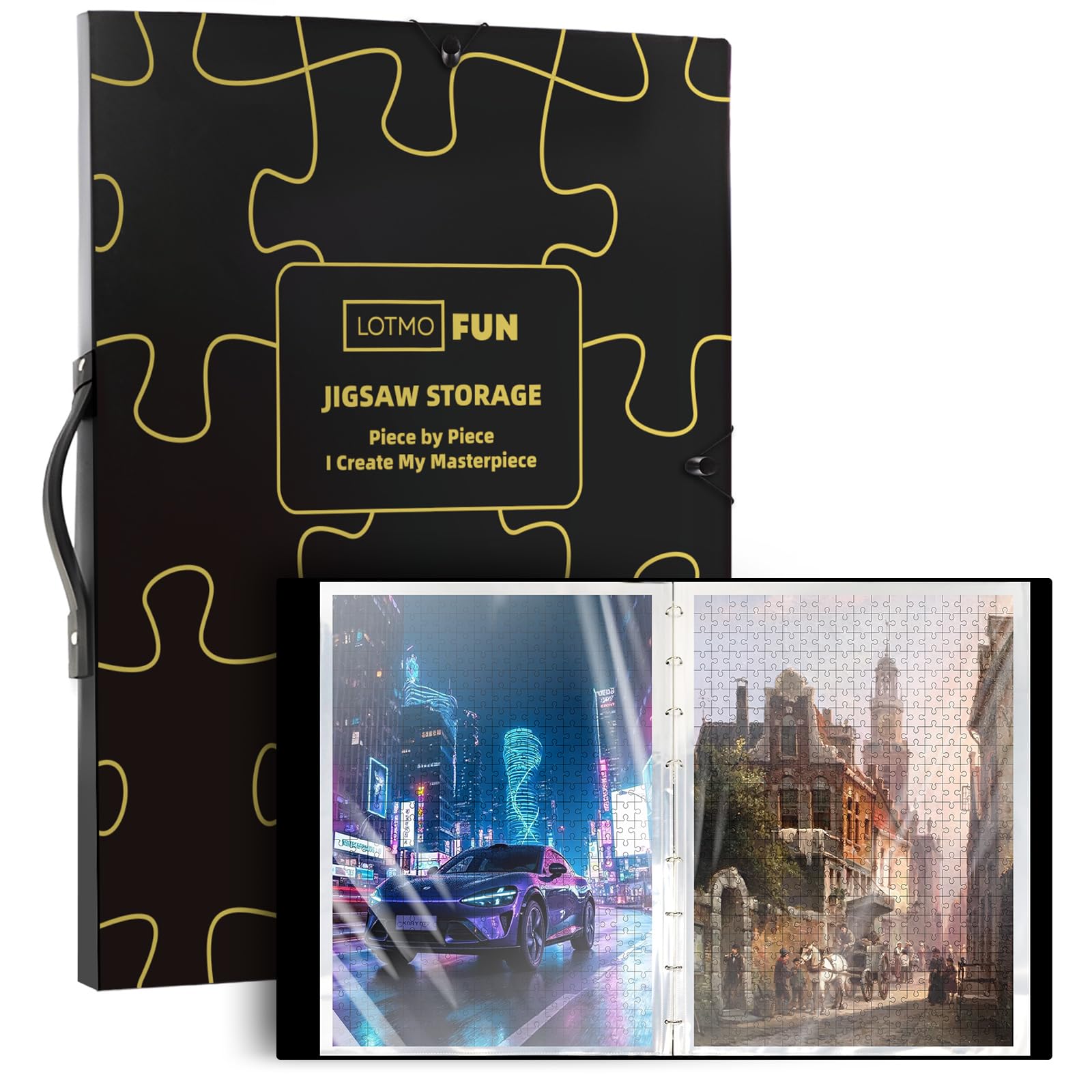 Cartella per Puzzle con 25 Tasche Trasparenti