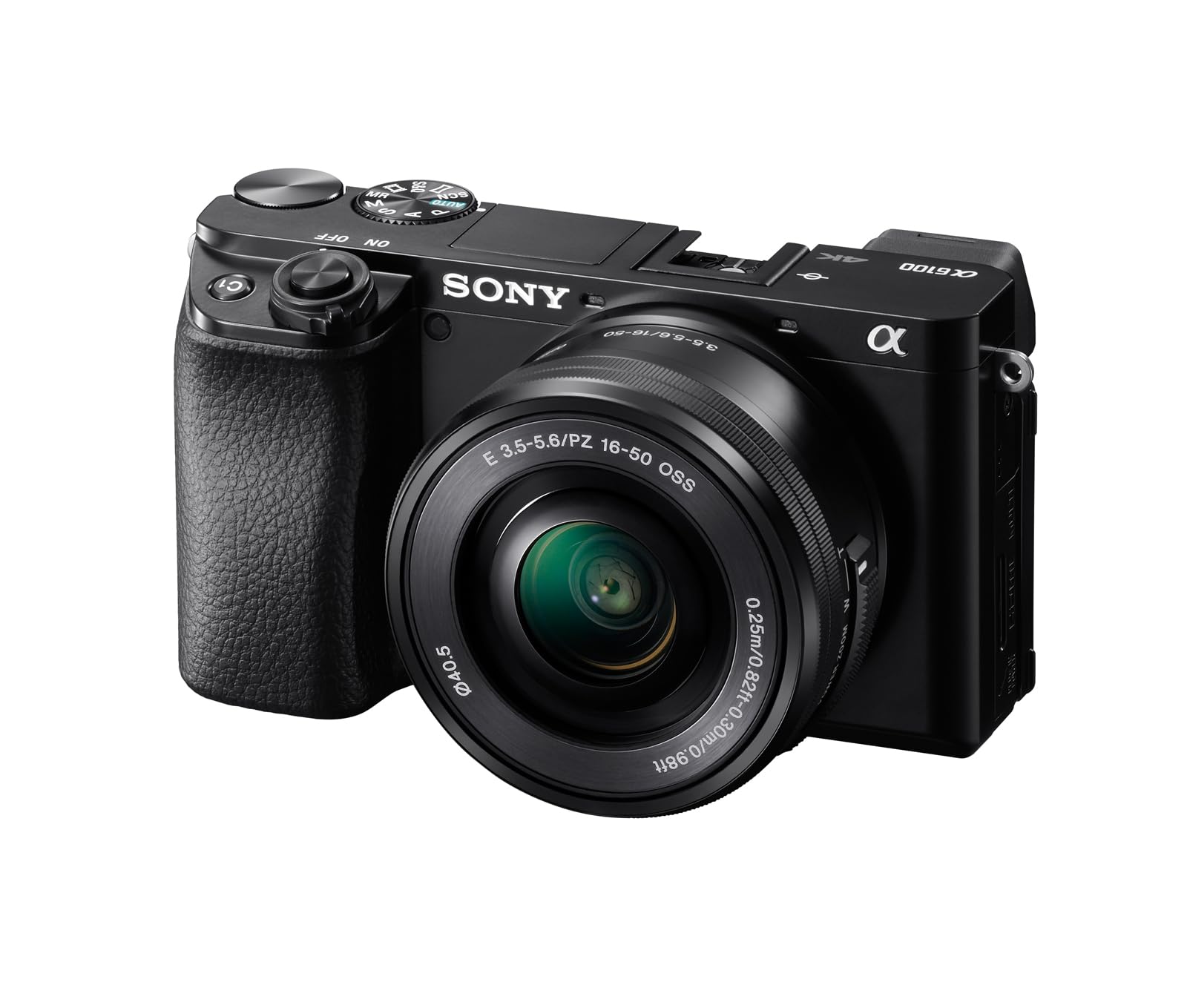 Sony Alpha 6100 Kit - Fotocamera Mirrorless con Obiettivo 16-50mm, Nero