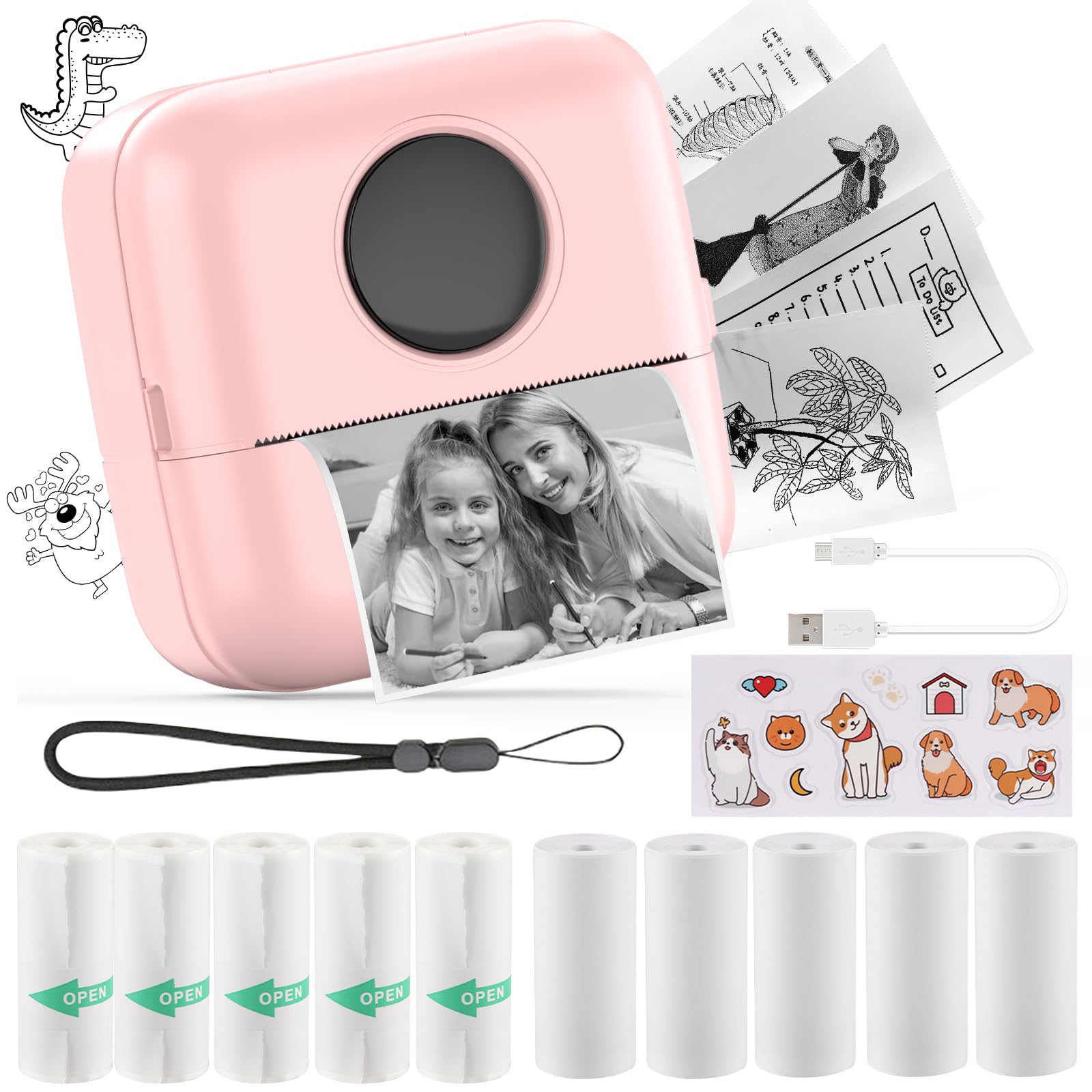 Mini Stampante Fotografica Termica Portatile