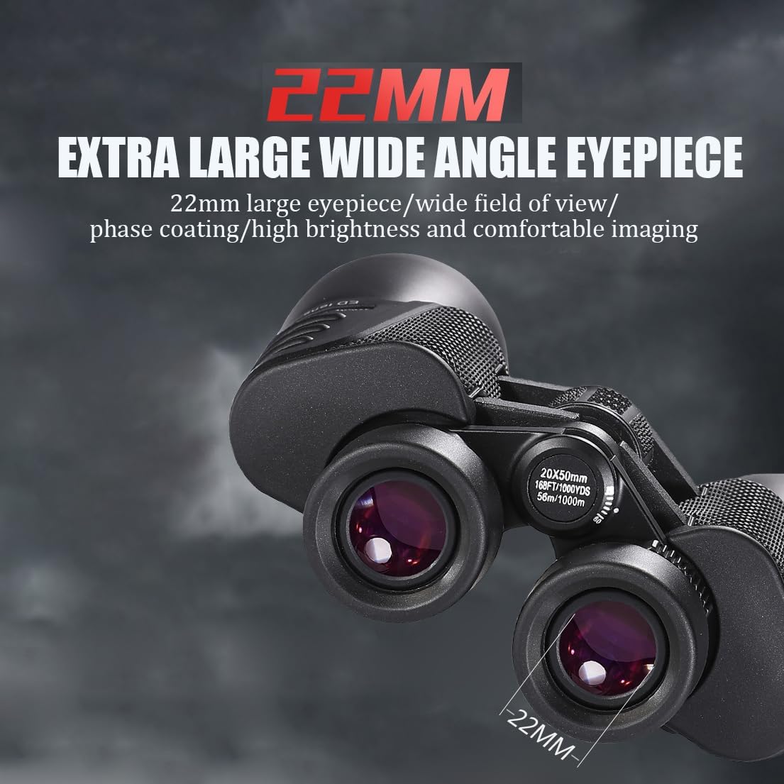 Docanio Binocolo Professionale ED 10x50 Impermeabile - immagine 2