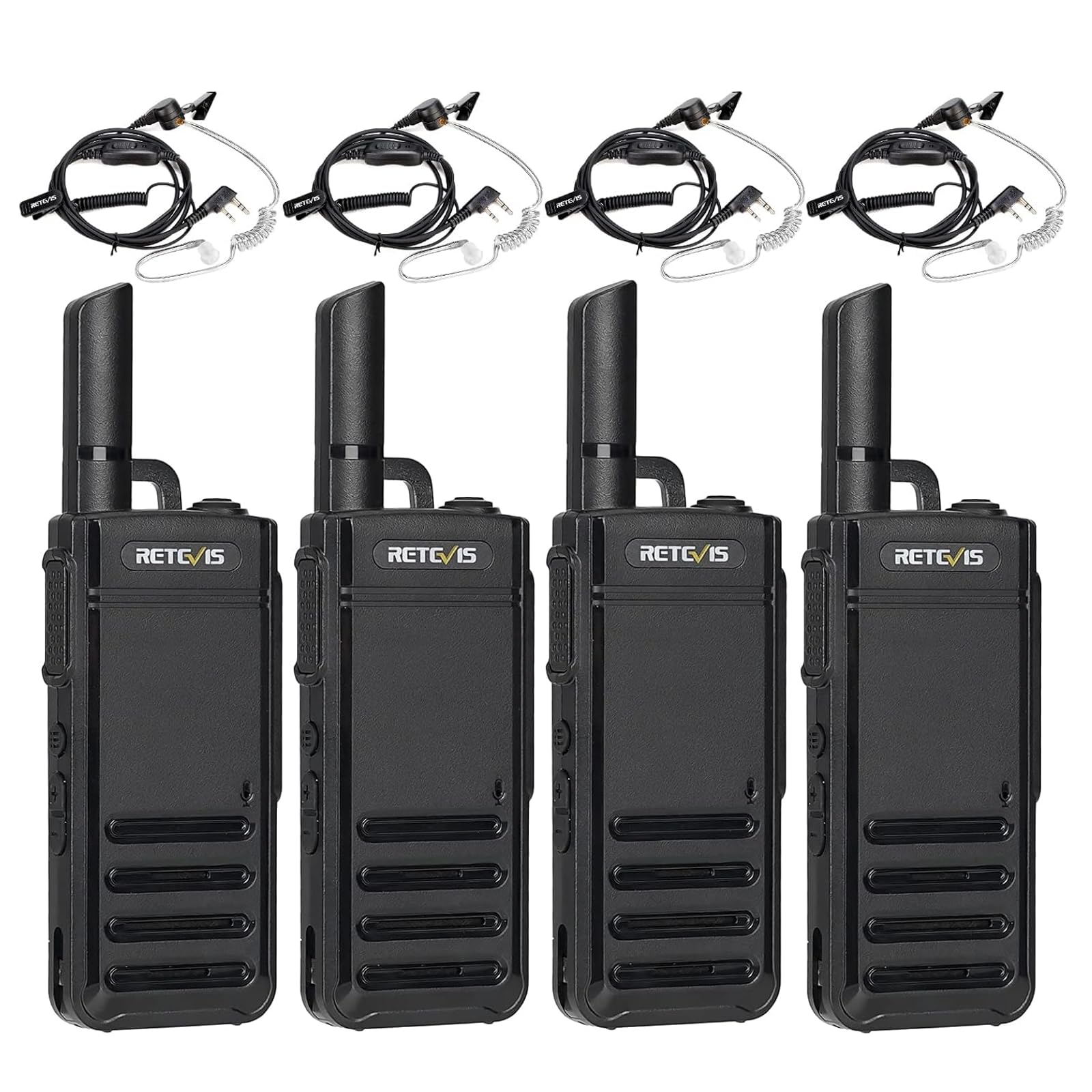 Retevis RB639 Walkie Talkie Professionali PMR446 (4 pz, Nero)