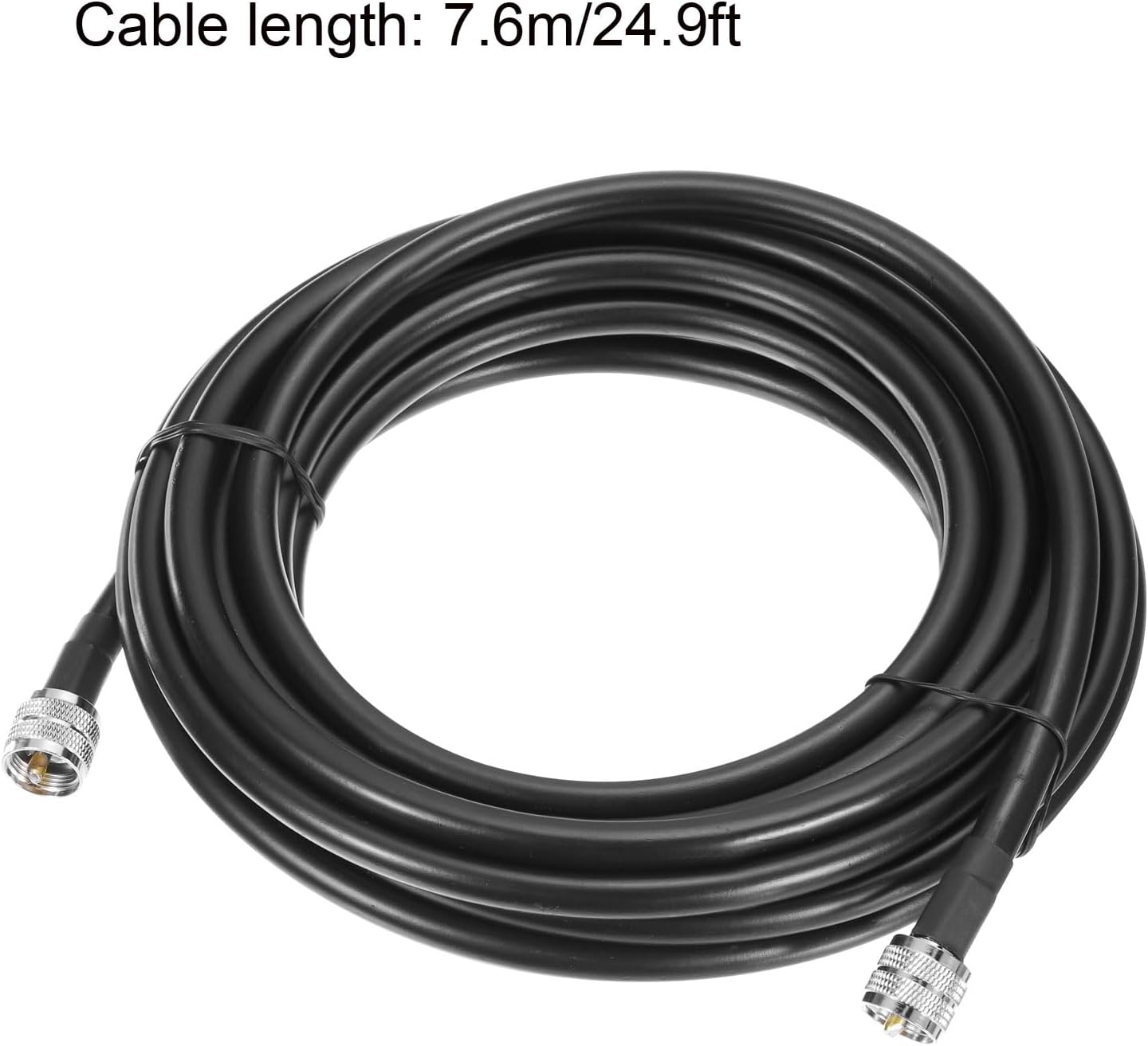 Quarkzman Cavo Coassiale UHF Maschio PL-259 RG213 7.6m - immagine 4