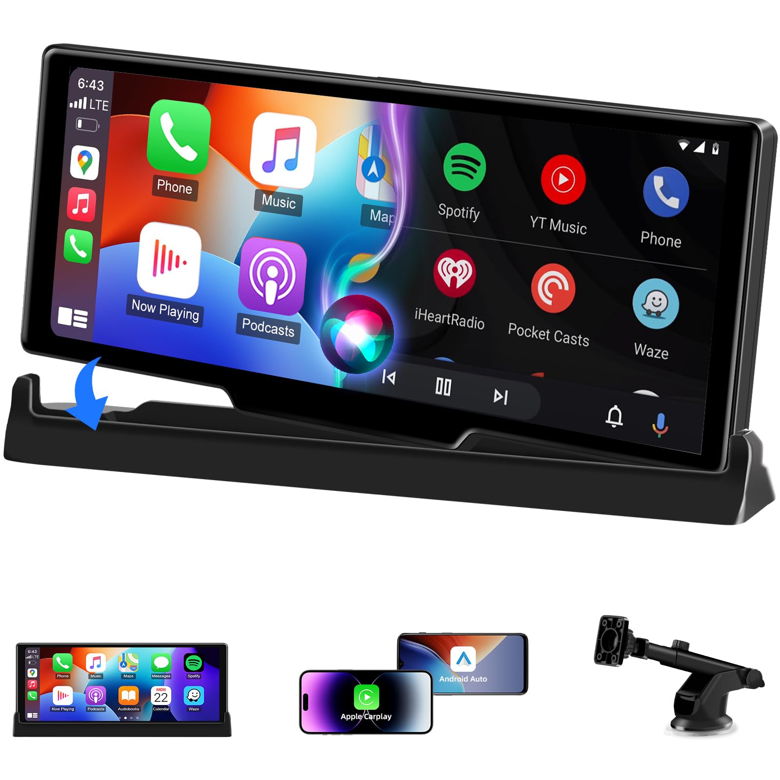 Schermo Auto Carplay 10,26" con Supporto Personalizzato