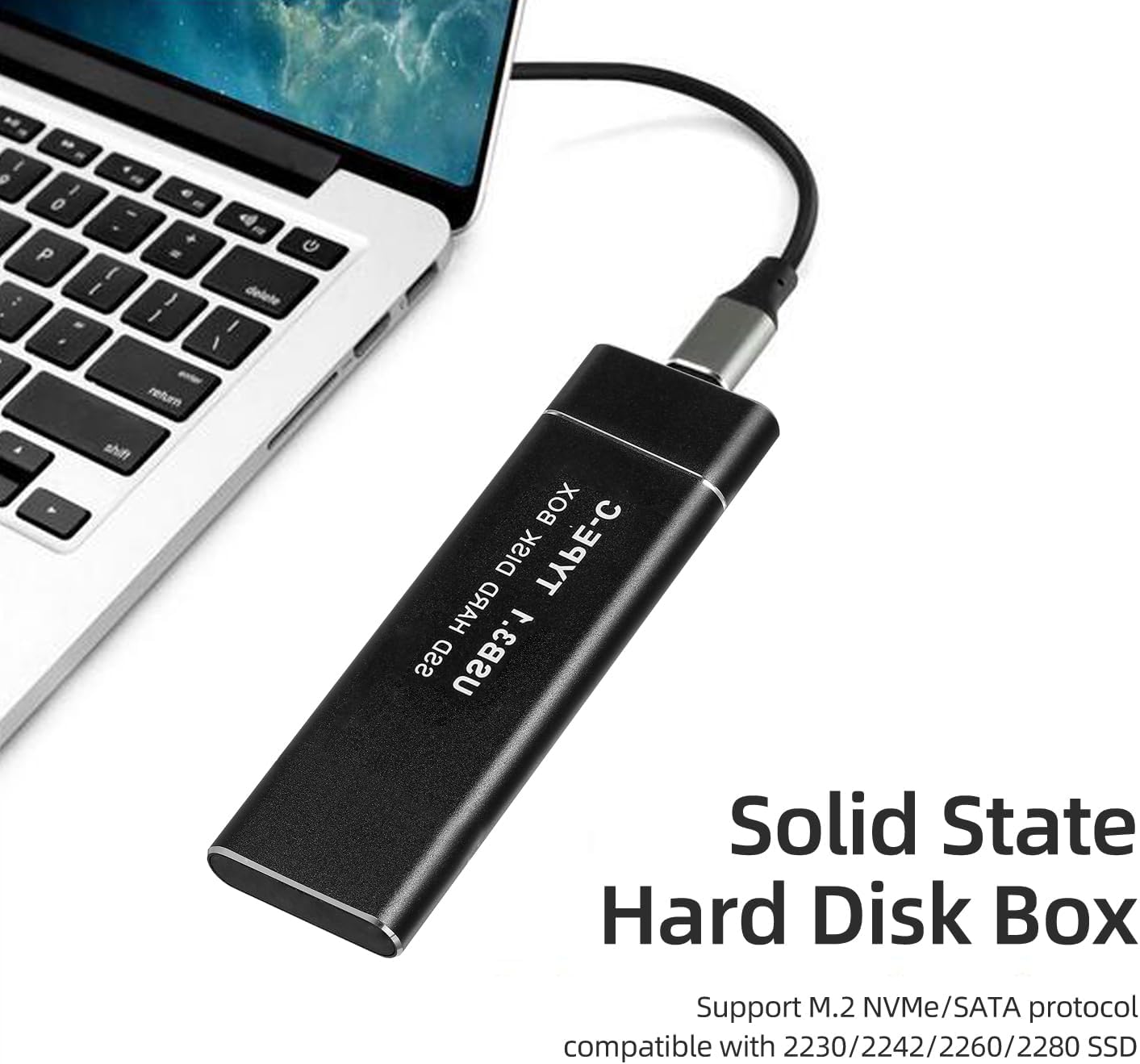 Custodia SSD M.2 NVME USB C 3.1 Gen2 10Gbps - immagine 2