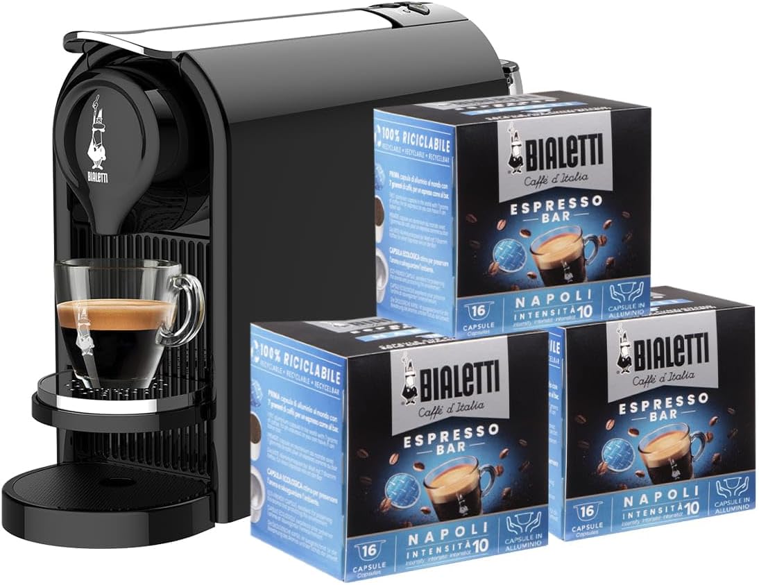 Bialetti Gioia Plus - Macchina Caffè Espresso, Nero - immagine 1