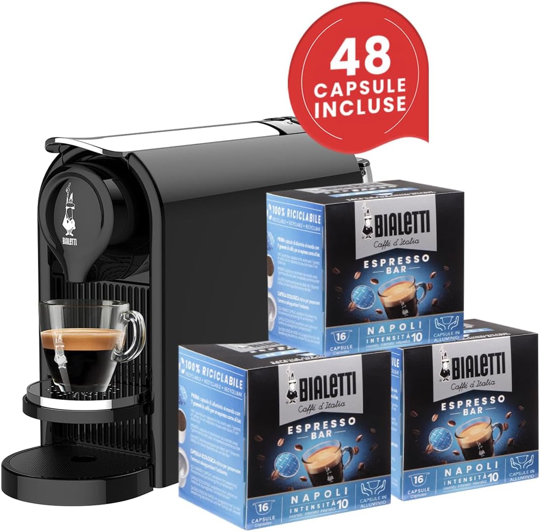Bialetti Gioia Plus - Macchina Caffè Espresso, Nero - immagine 2