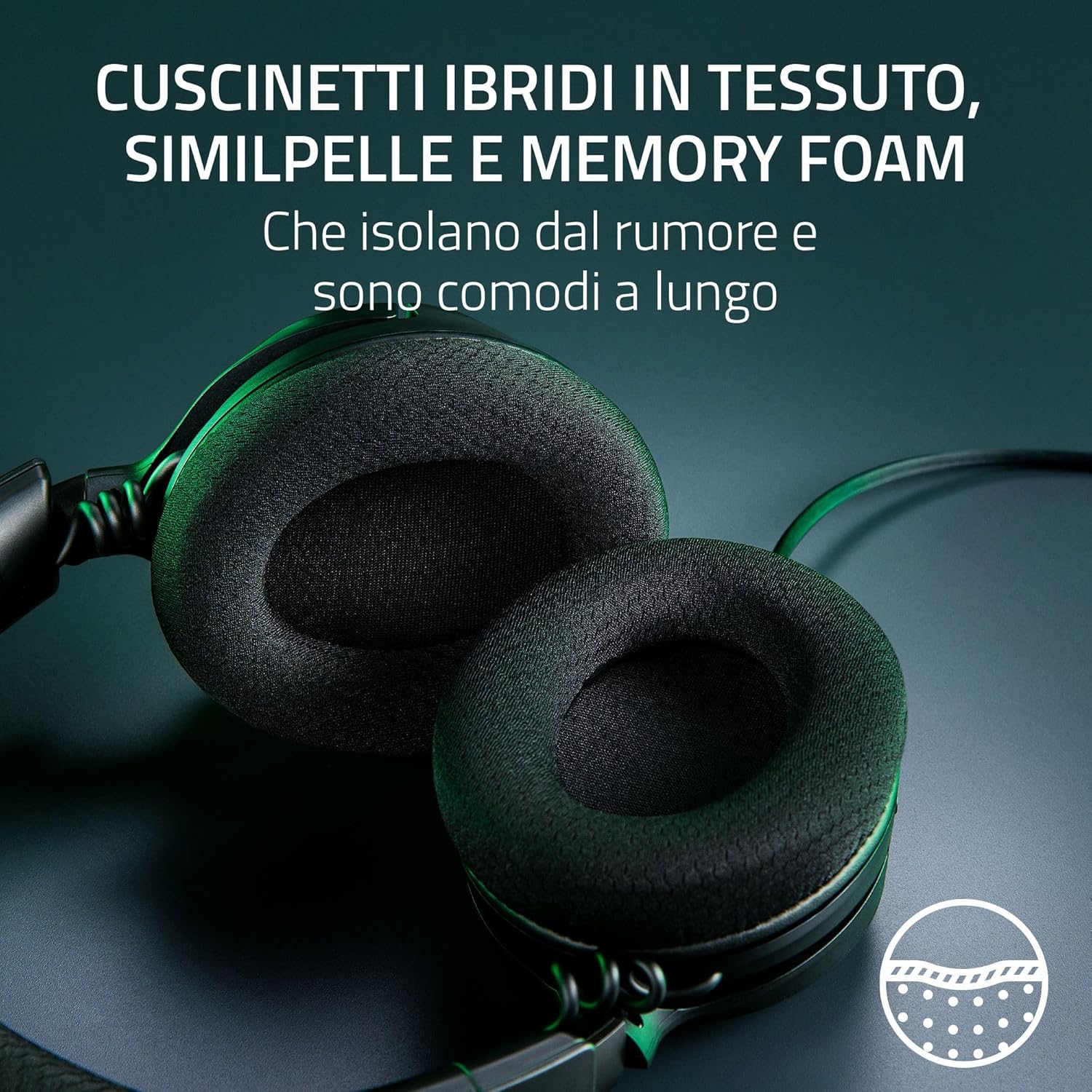 Razer Kraken V4 X - Cuffie Gaming Cablate per PC, Nero - immagine 5