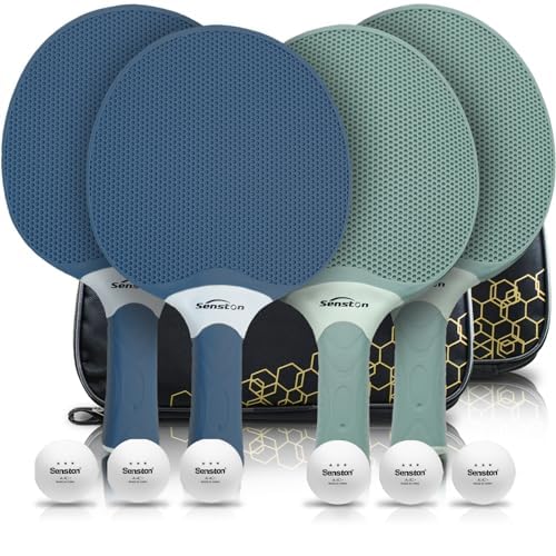 Senston Set Racchette da Ping Pong Professionali