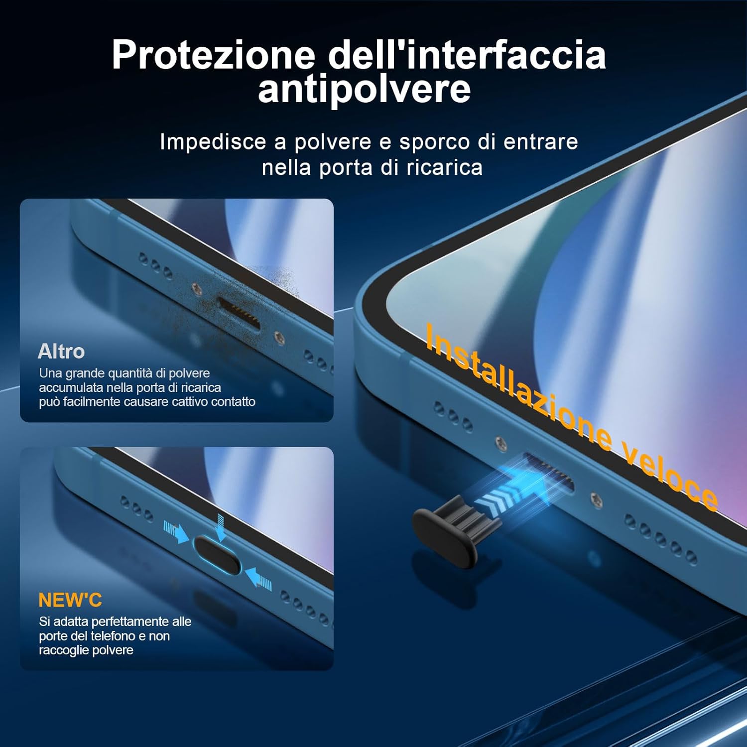 New'c 3x Vetro Temperato per iPhone 13 (6,1 Pollici) - immagine 4