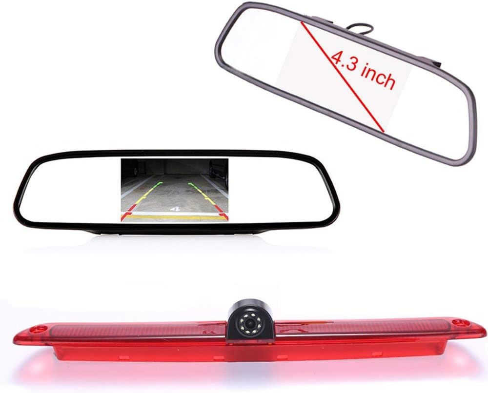 Telecamera Posteriore HD + Specchietto Retrovisore 4,3" - immagine 1