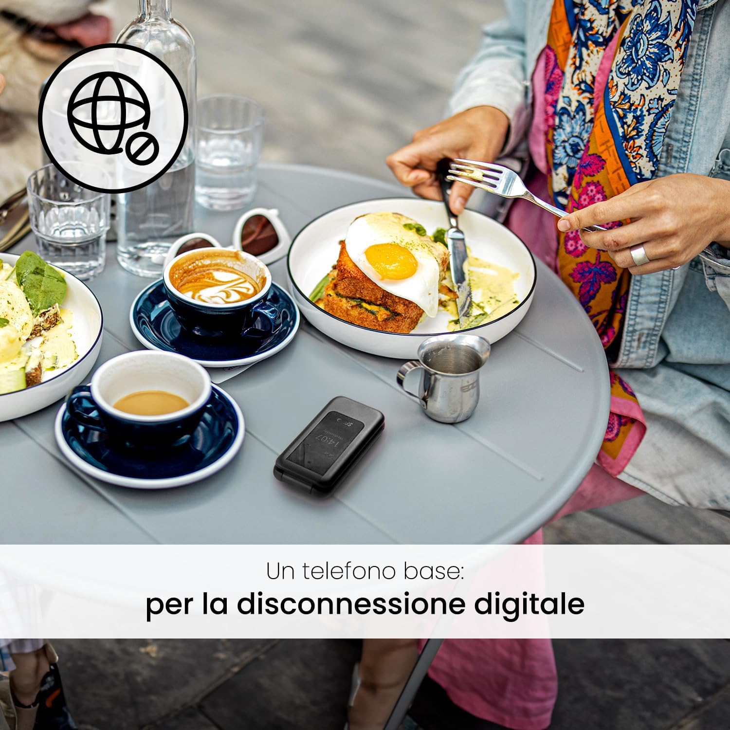 Spc Wild - Telefono 4G di base, Nero - immagine 2