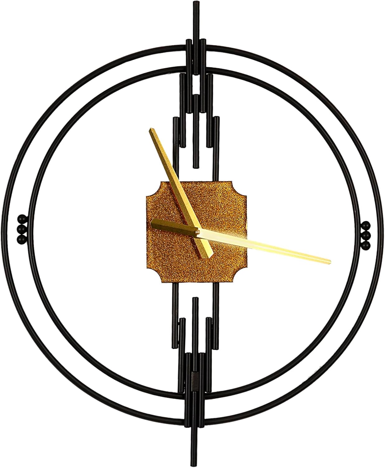 RELOJ PARED METAL NEGRO