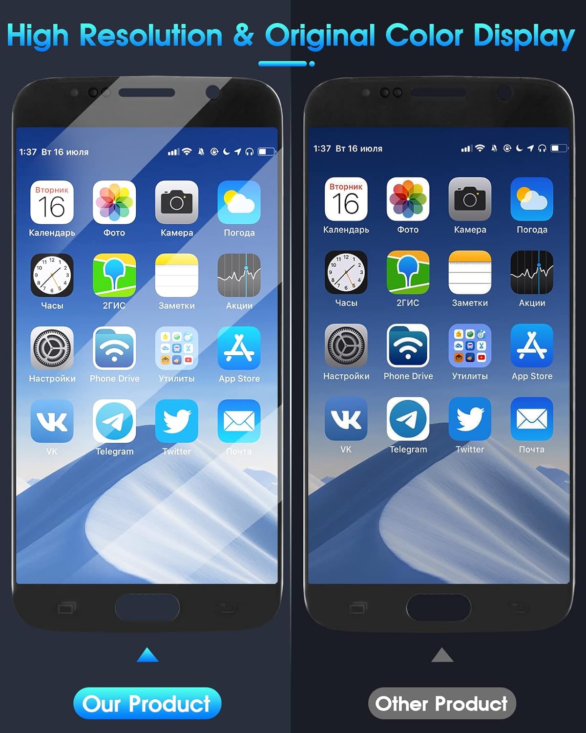 Original Schermo per Samsung Galaxy S6 SM-G920, Nero - immagine 4