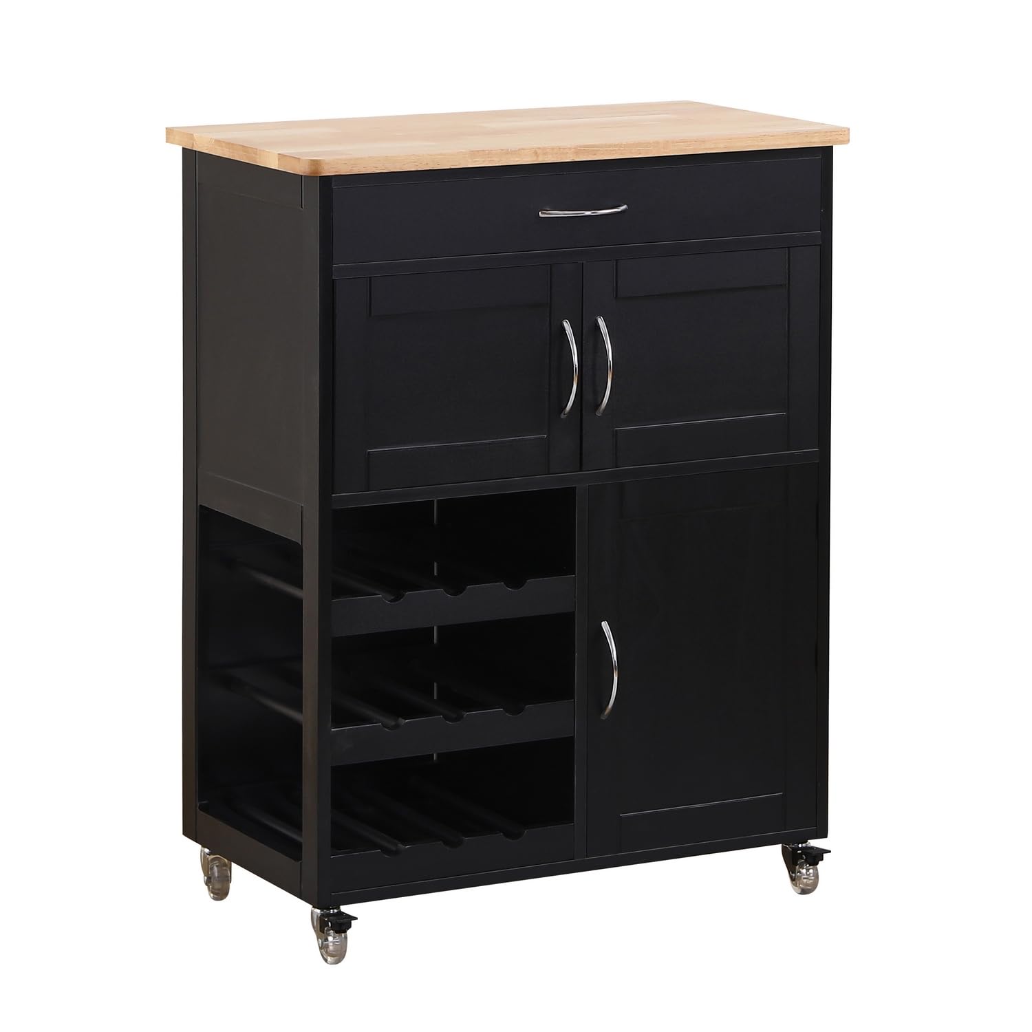 Brigros WeHome Carrello Cucina Legno Febe Bianco