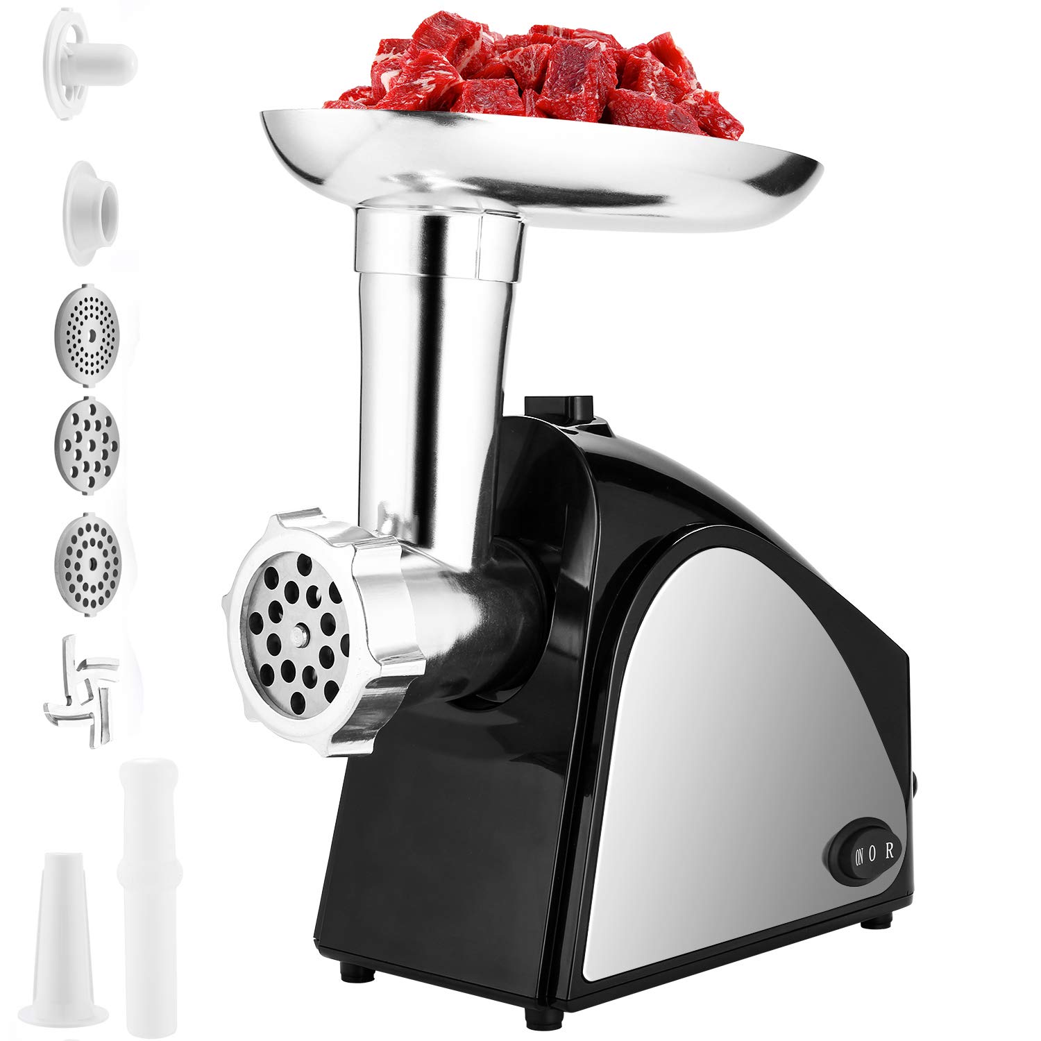 Coocheer Tritacarne Elettrico 2000W, Nero