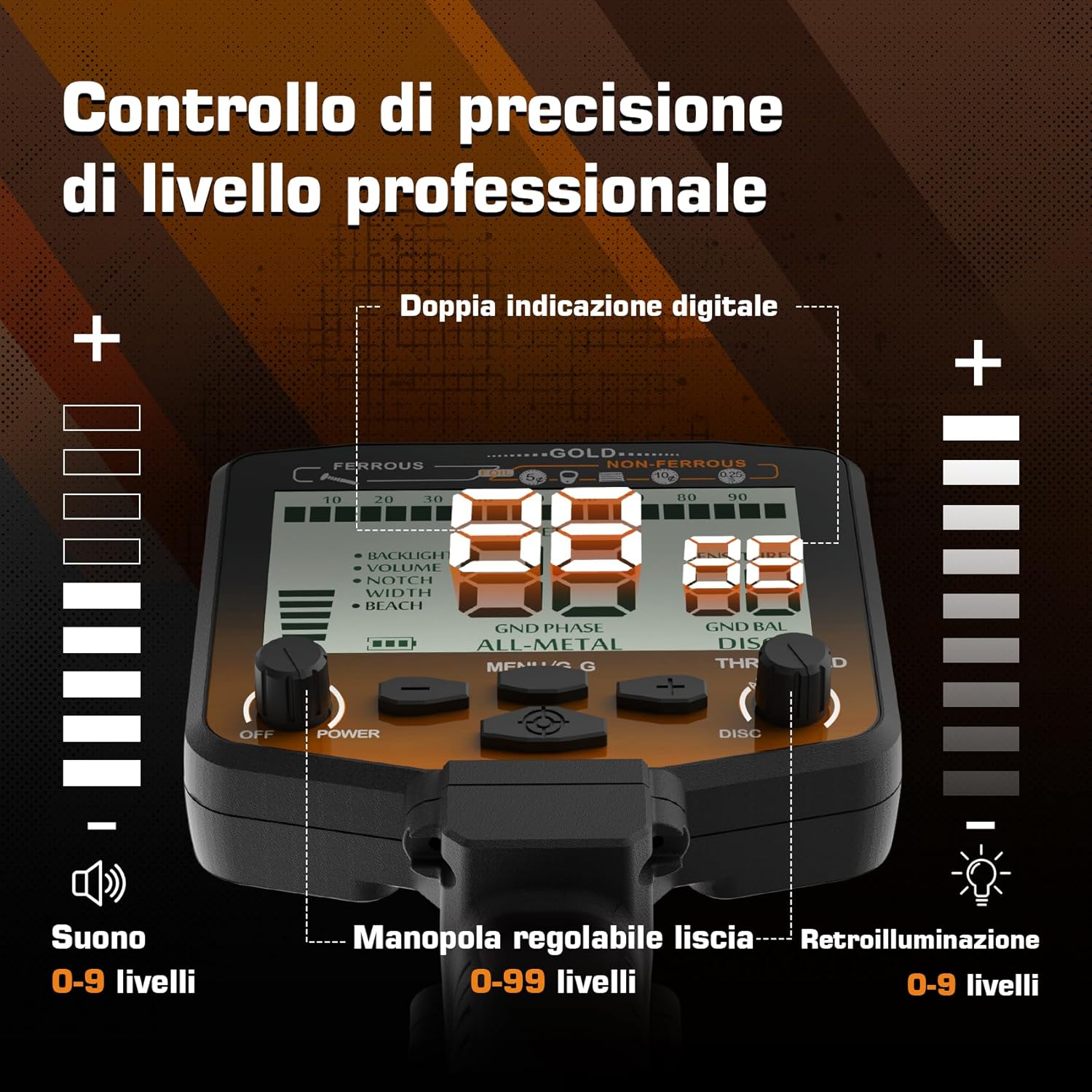 Dr.ötek Metal Detector Professionale con Bilanciamento - immagine 4