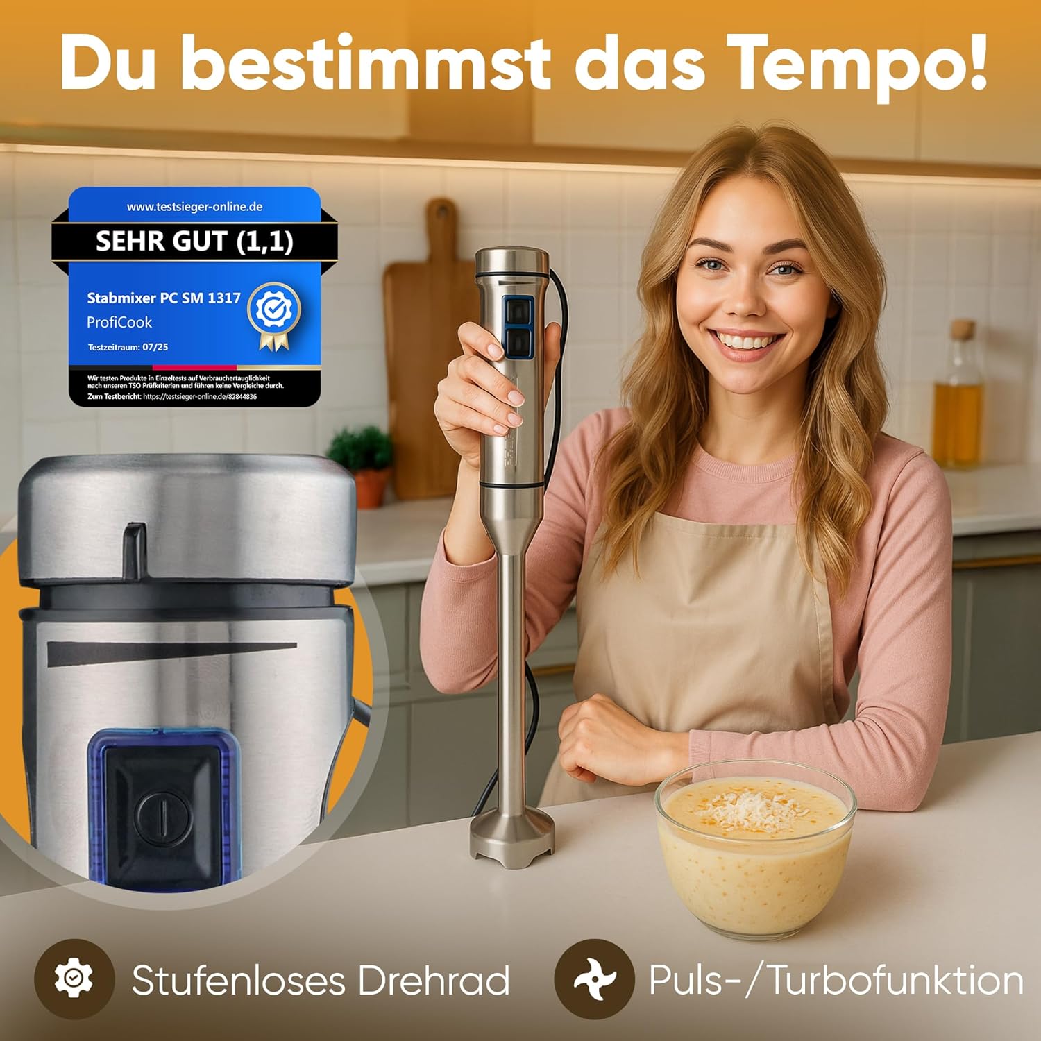 ProfiCook® Frullatore a Immersione 1000W - immagine 6