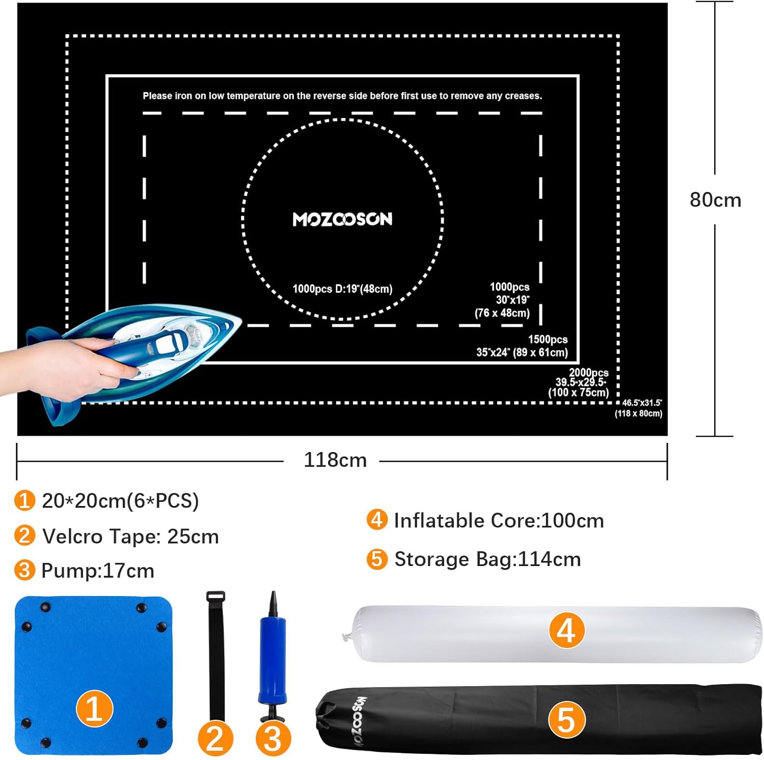 Mozooson Tappeto Puzzle Feltro Portatile - immagine 2
