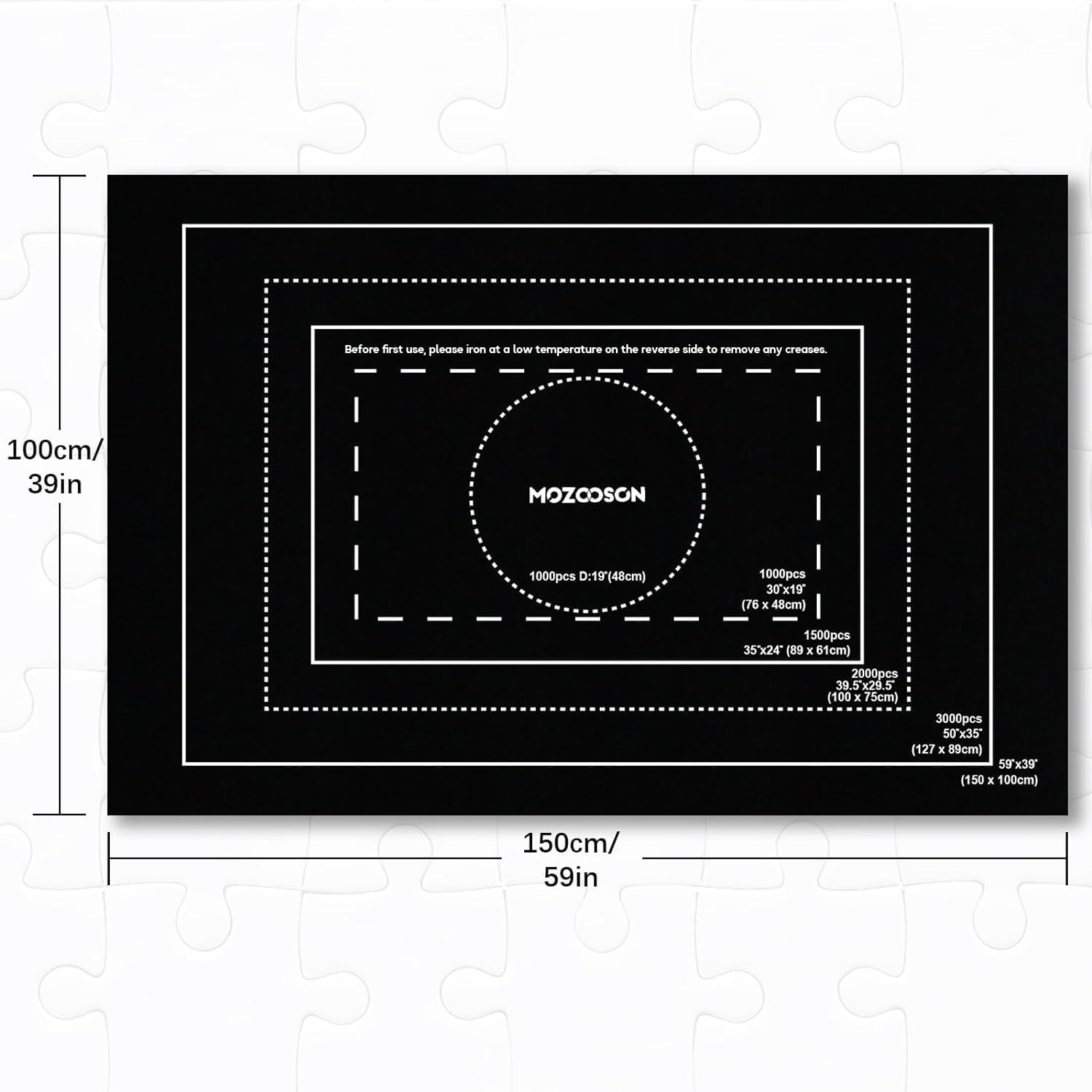 Mozooson Tappeto Puzzle Feltro Portatile - immagine 3