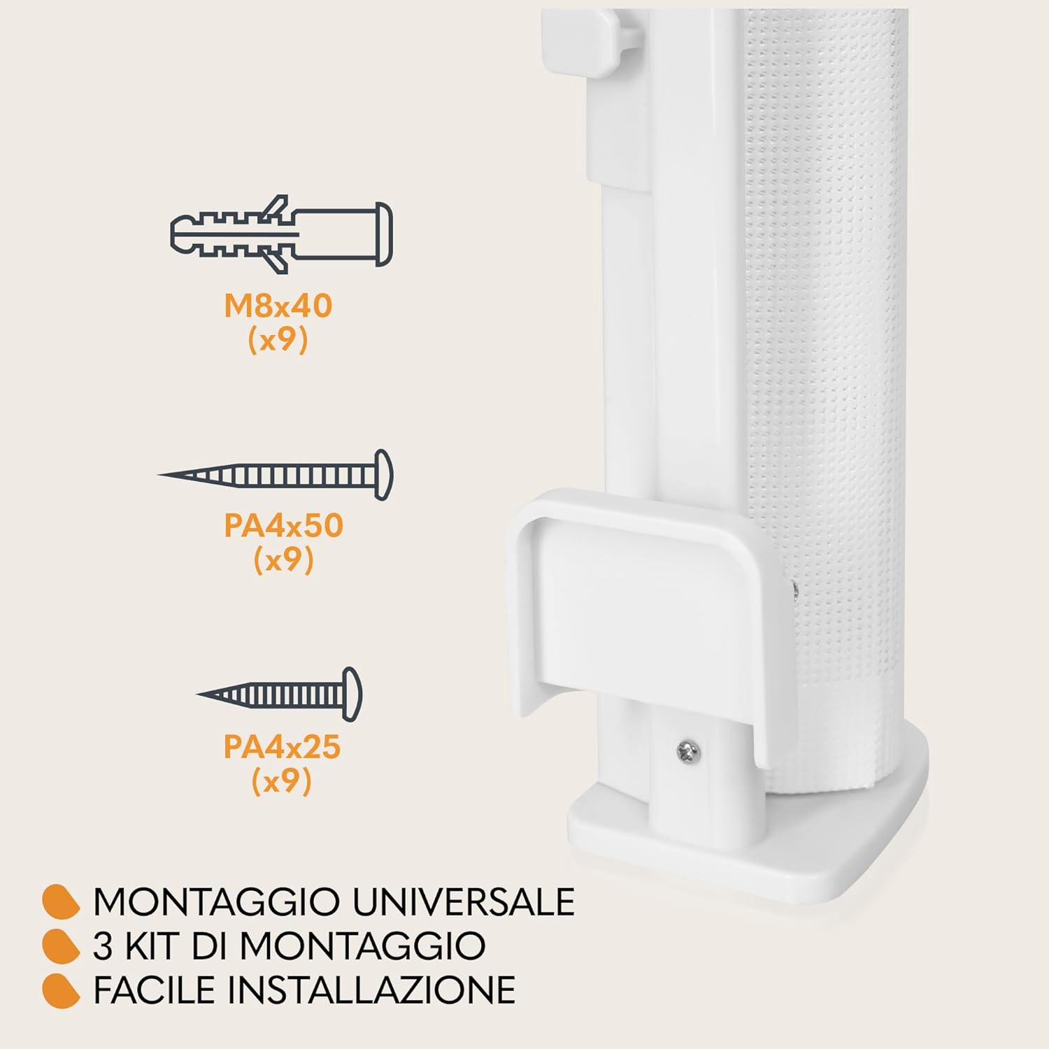 Lionelo THEA Cancelletto di Sicurezza Retraibile 140 cm - immagine 3