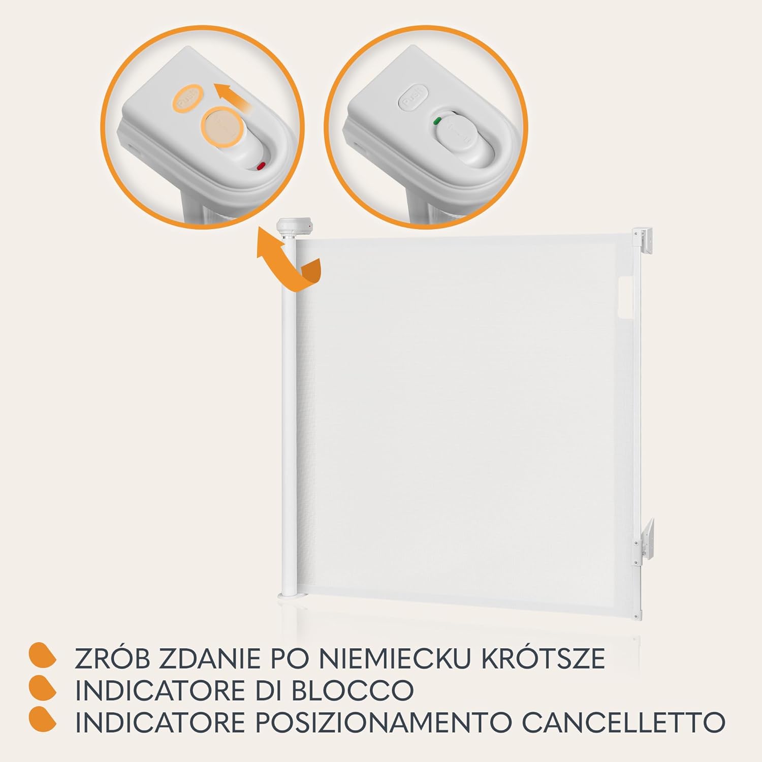 Lionelo THEA Cancelletto di Sicurezza Retraibile 140 cm - immagine 5