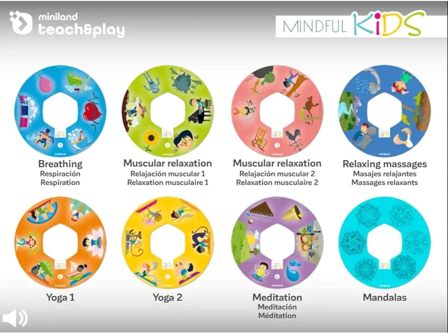Miniland Mindfulkids - Trottola per rilassamento e yoga - immagine 3