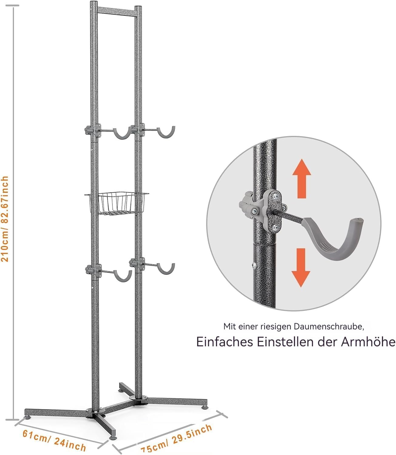 Cxwxc Supporto per 2 Biciclette da Terra - immagine 4