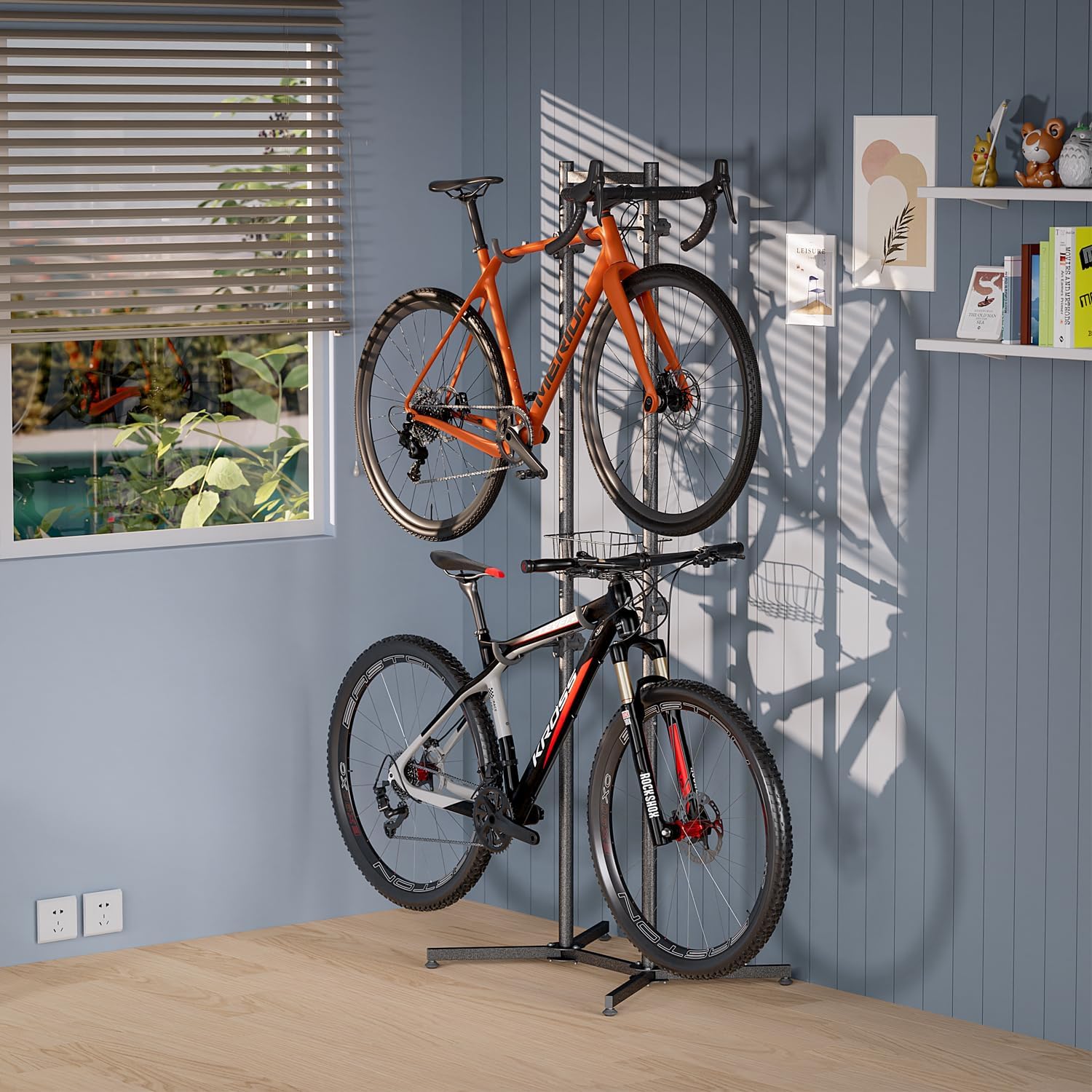 Cxwxc Supporto per 2 Biciclette da Terra - immagine 7