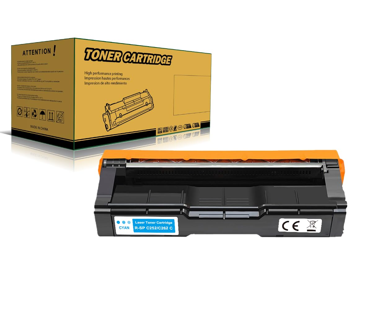 Okra Toner compatibile Ricoh 407717 Cyan