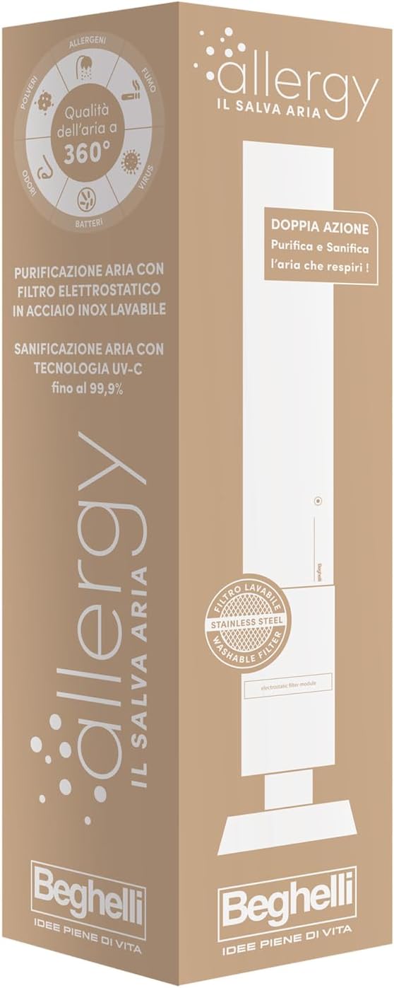 Beghelli Allergy - Purificatore d'Aria UV-C e Elettrostatico - immagine 2