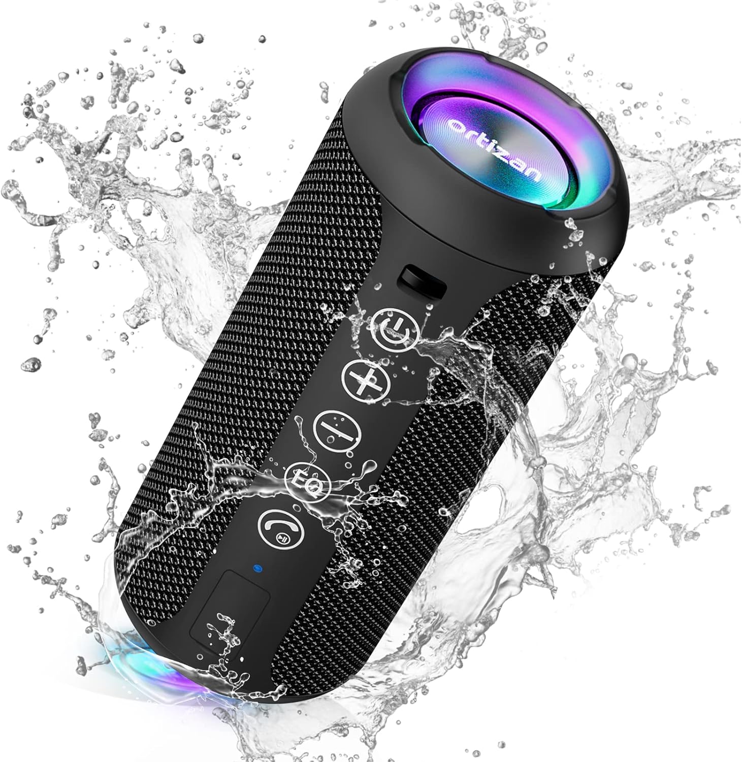 Ortizan X10 Speaker Bluetooth Portatile IPX7, Nero - immagine 1