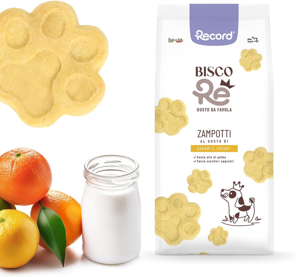 Record - BiscoRe Biscotti per Cani Agrumi e Yogurt, formato da 1kg ...