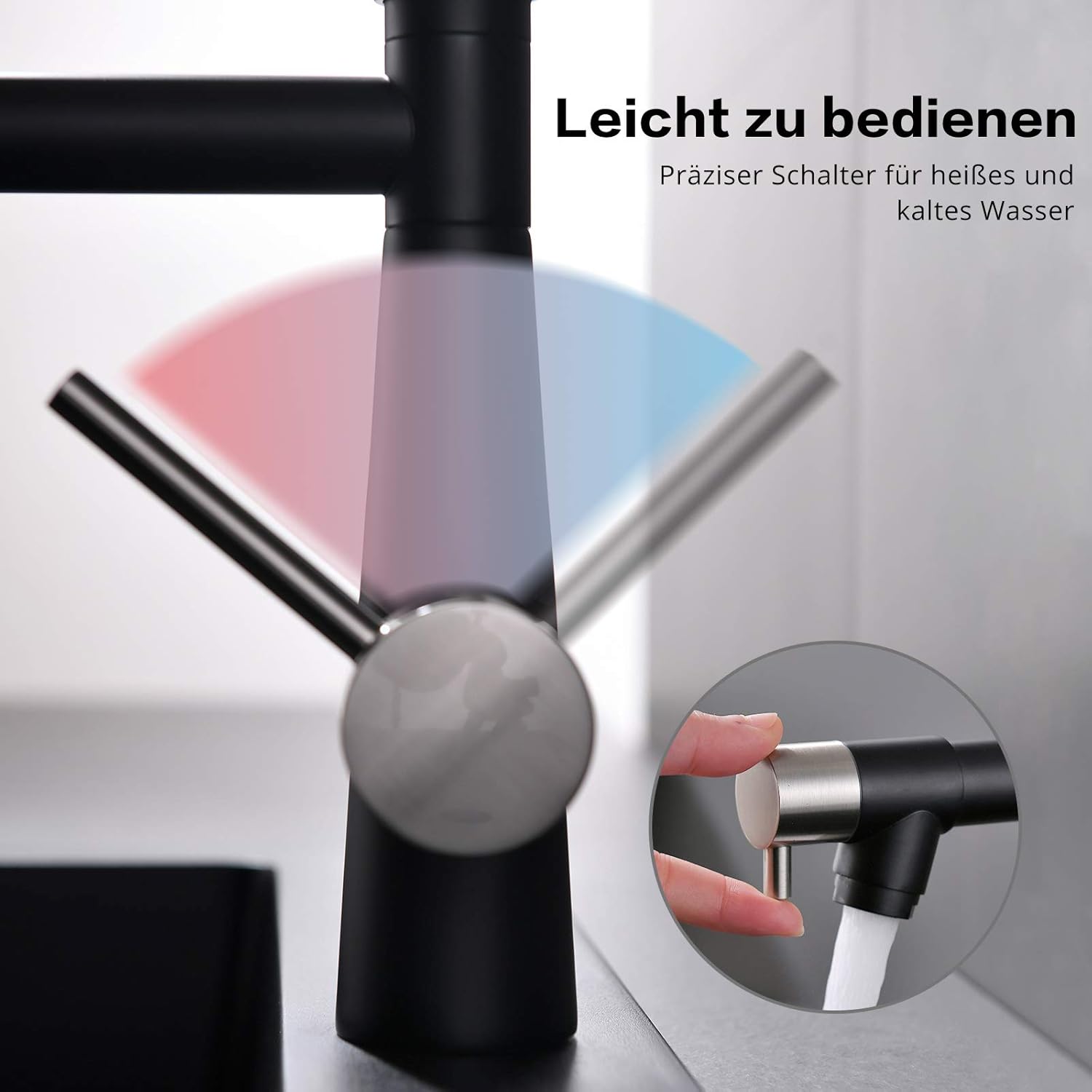 Timaco Rubinetto Cucina Alta Pressione con Molla a Spirale - immagine 8