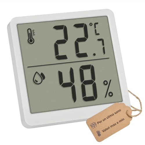 Tfa Dostmann Termoigrometro Digitale Interno, Bianco