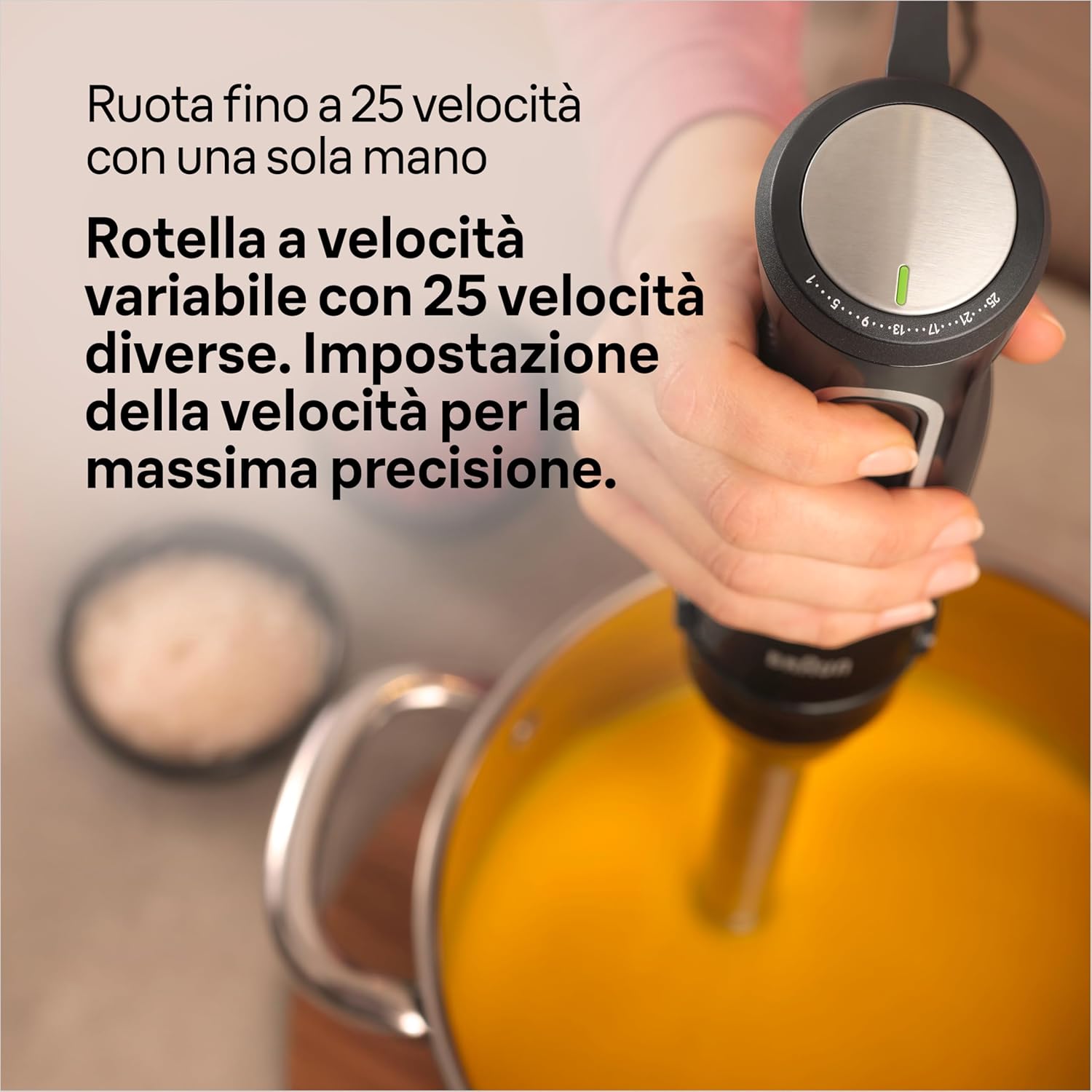 Braun Multiquick 5 Pro MQ55755M Minipimer 1000W, Nero - immagine 7