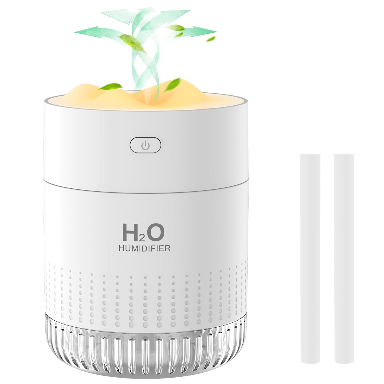 Mini Umidificatore Ambiente con Luce Notturna, Bianco