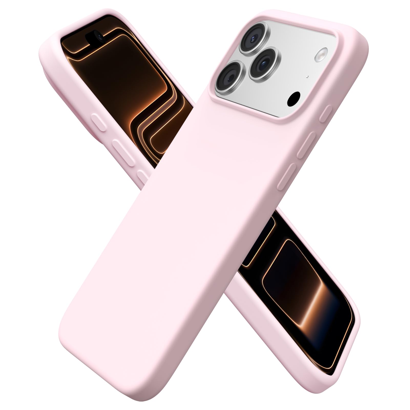 Ornarto Cover per iPhone 17 Pro Max 6,9 Pollici, Rosa Creta