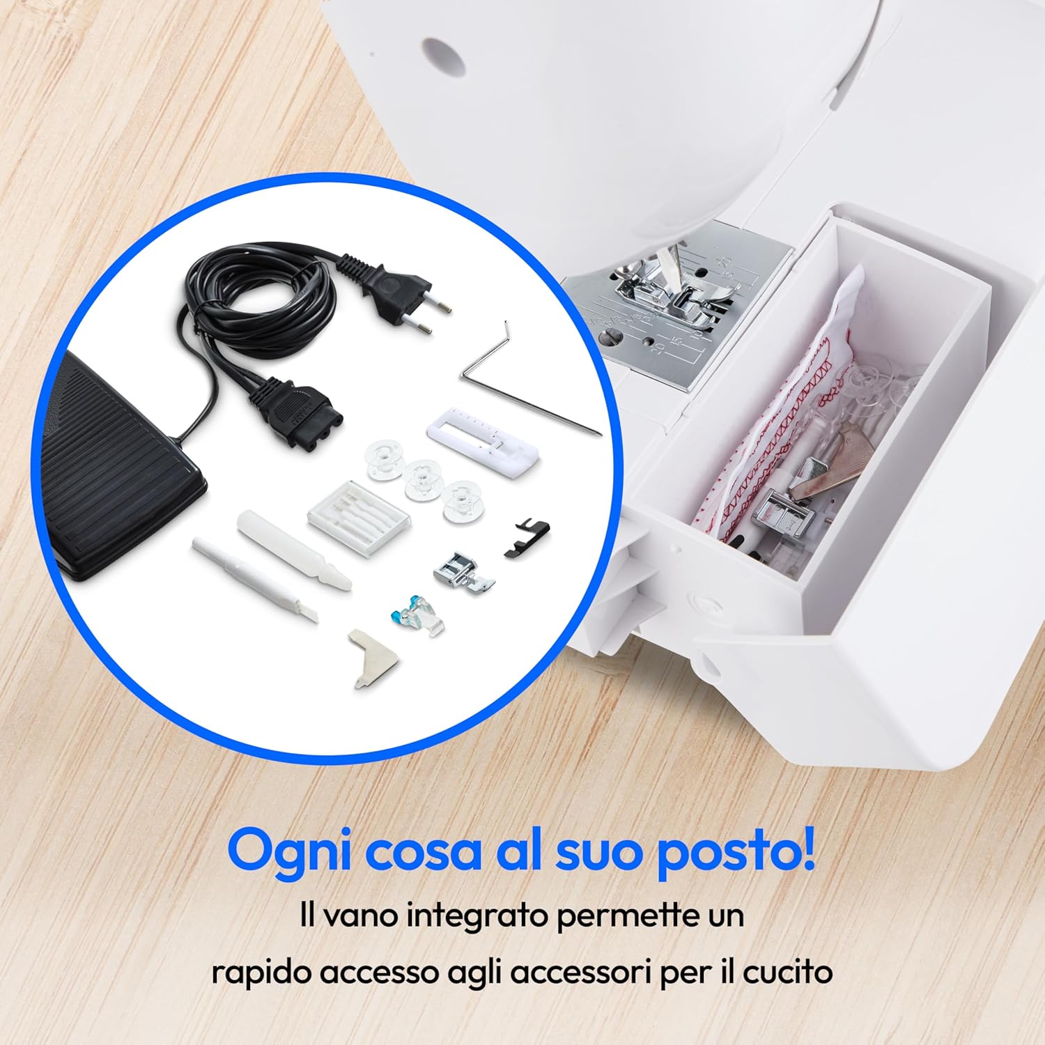 Medion Macchina per Cucire SM60 60W, Bianco - immagine 5