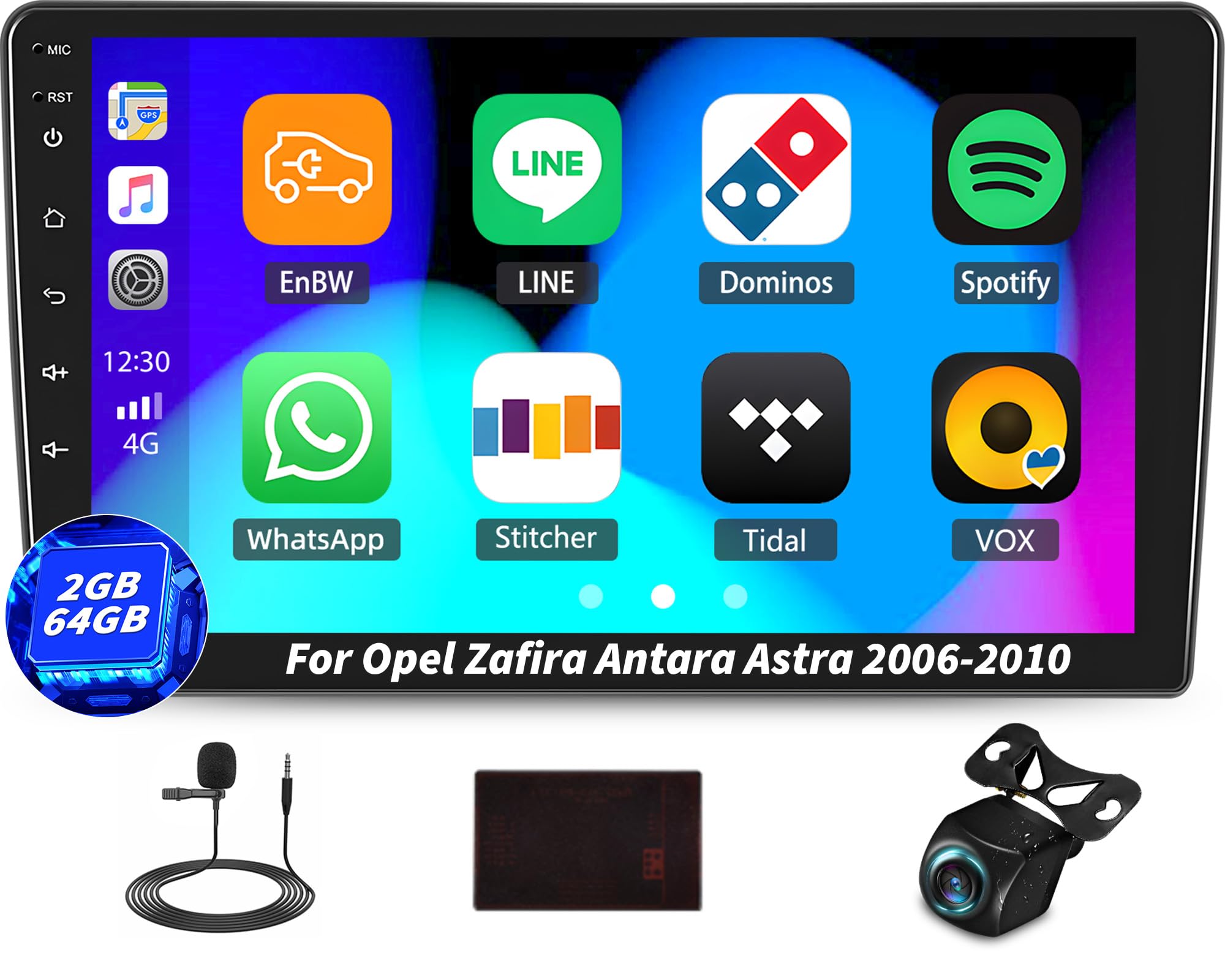 Oiliehu Autoradio Android 13 per Opel Zafira Antara Astra 2006-2010