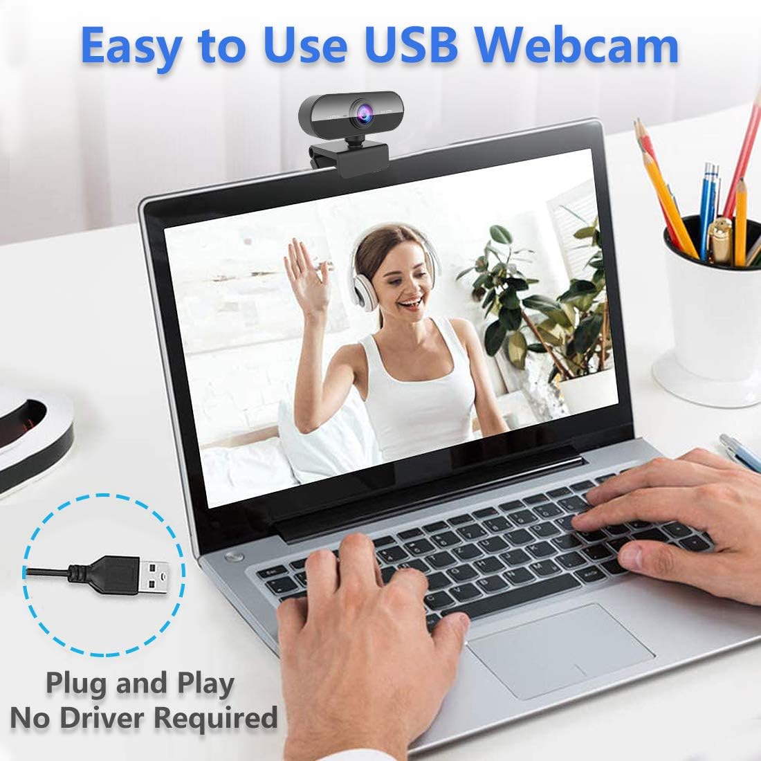 Webcam PC Full HD 1080P con Microfono - immagine 6