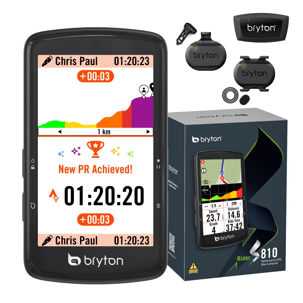 Bryton Rider S810 Ciclocomputer GPS Bundle 3.5"