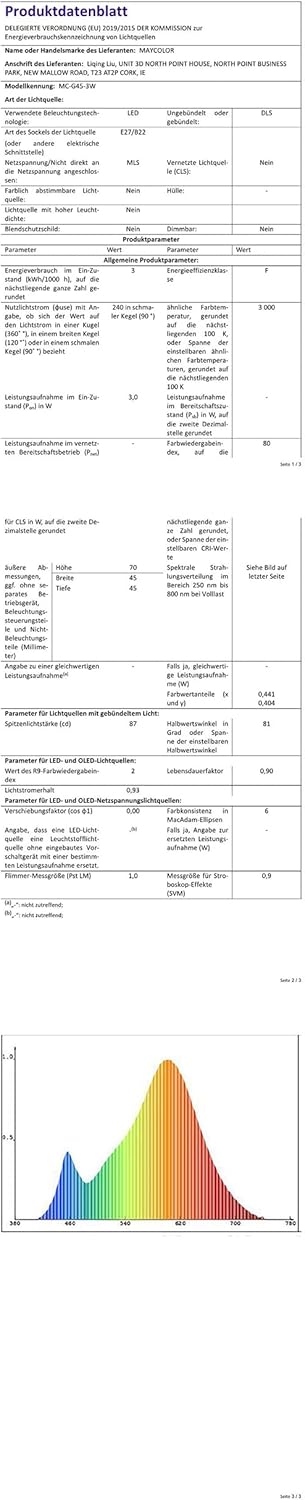 Lampadine Colorate E27 3W - 40 Pezzi - immagine 8