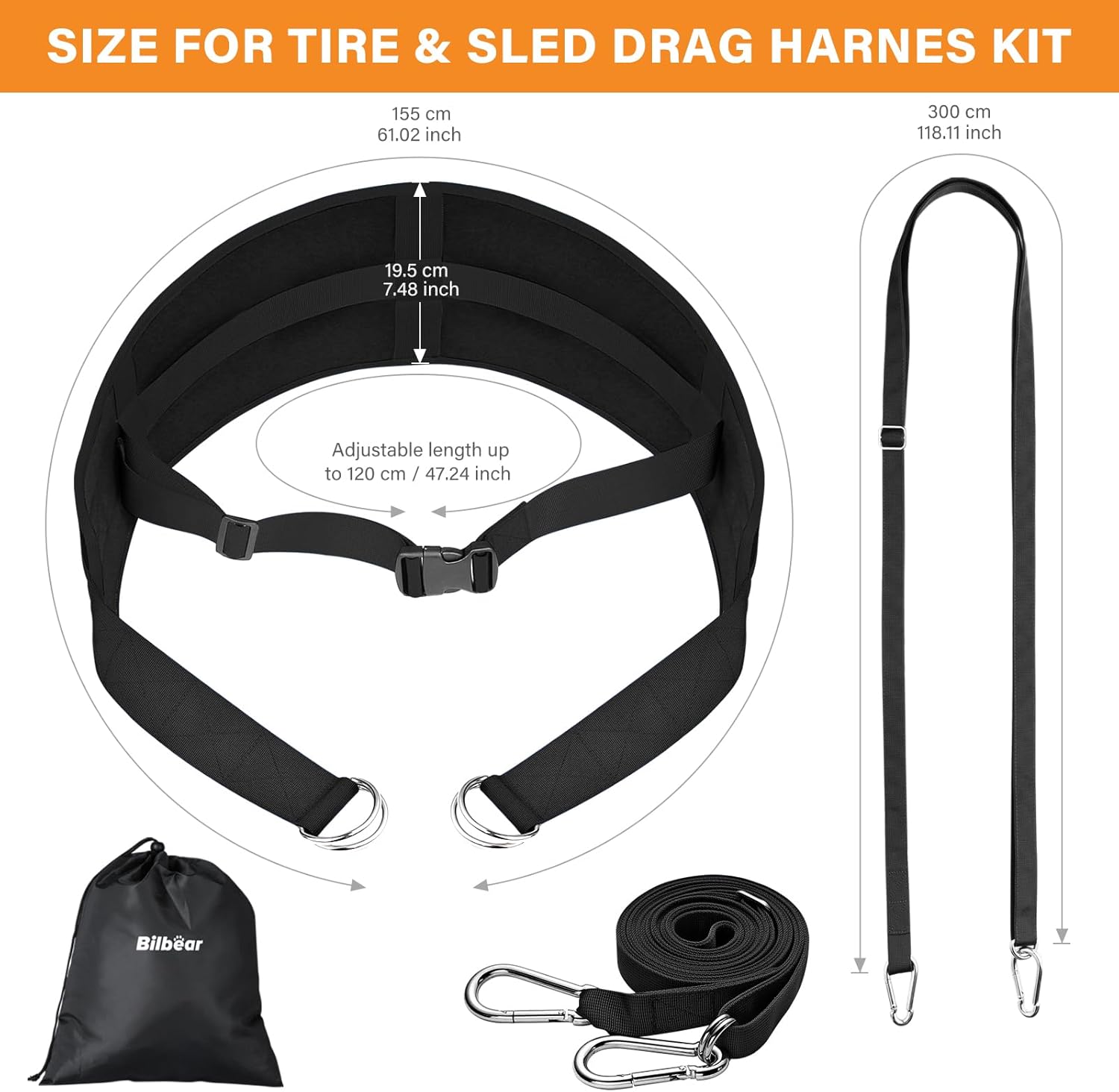 Bilbear Cintura da Tirare a Slitta Regolabile - immagine 6