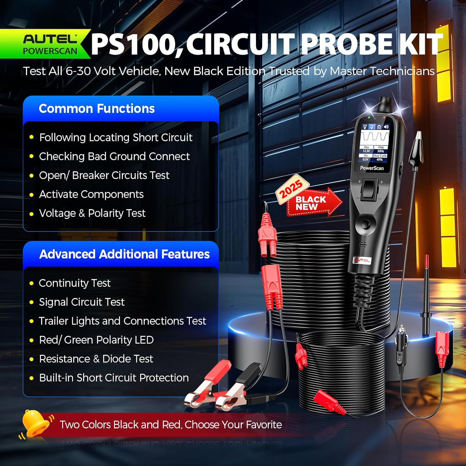 Autel® PowerScan PS100 Tester Circuiti Auto 12-24V - immagine 2