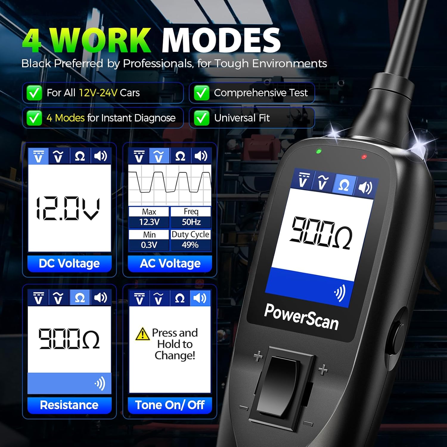 Autel® PowerScan PS100 Tester Circuiti Auto 12-24V - immagine 3