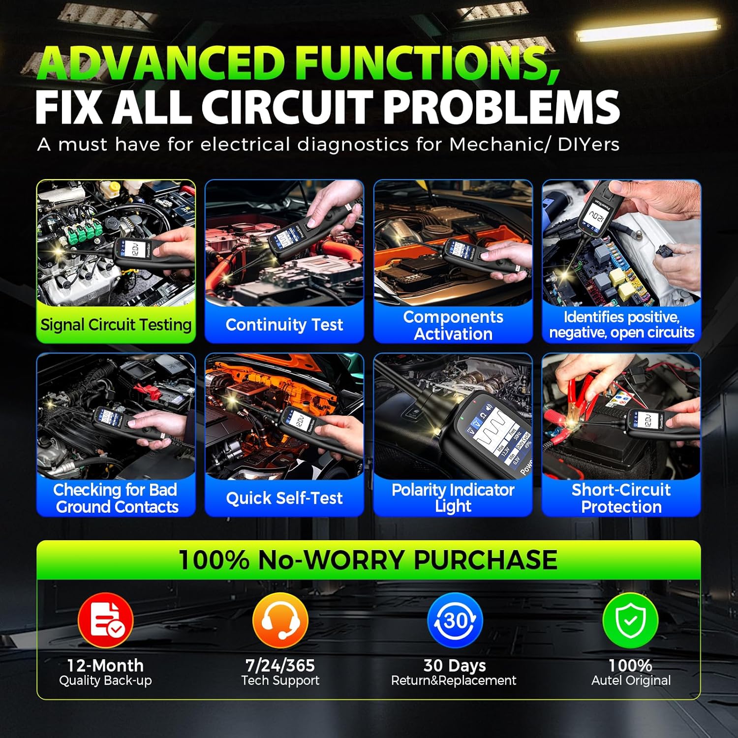 Autel® PowerScan PS100 Tester Circuiti Auto 12-24V - immagine 5